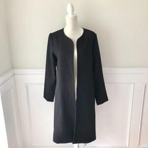 Harlowe & Graham Open Front Collarless Jacket S